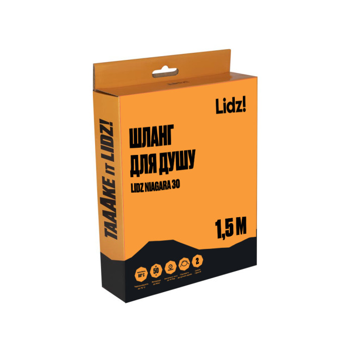 Шланг Lidz Niagara 30 1,5 м LDNIA30NKS28541 Nickel