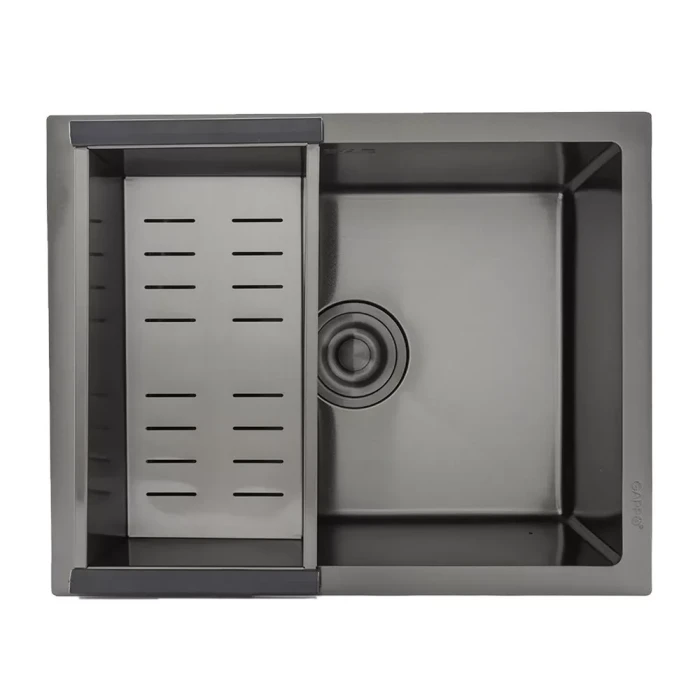 Кухонна мийка GAPPO GS5040-6 інтегрована 500x400 мм, нержавіюча сталь, поверхня PVD