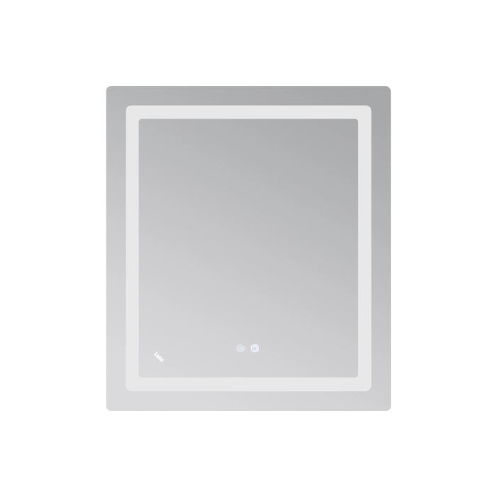 Зеркало настенное прямоуг 700х800 LIDZ Kubis LED touch с антизапот, димер,  рег. яркости