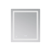 Зеркало настенное прямоуг 700х800 LIDZ Kubis LED touch с антизапот, димер,  рег. яркости
