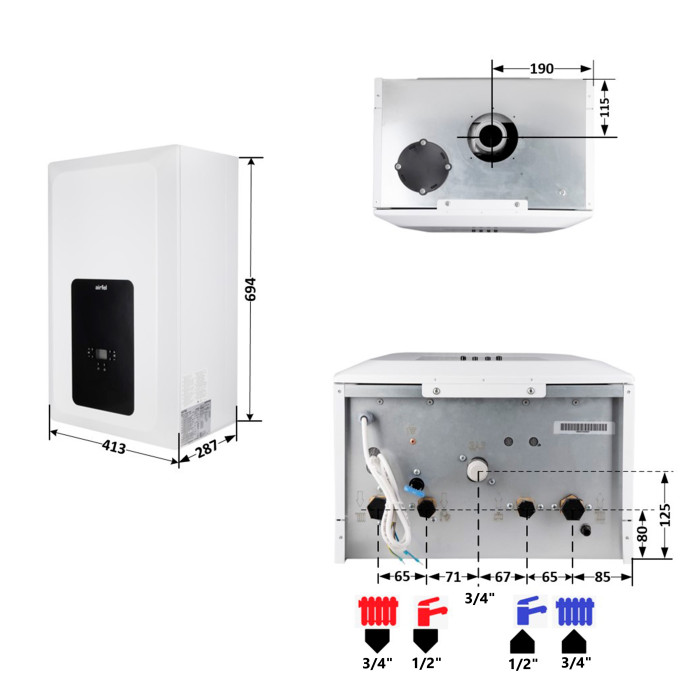 Котел газовый Airfel Elegant 24 кВт