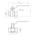 Кран шаровой SD Forte 3/4" ВР для воды (ручка) SF600W20