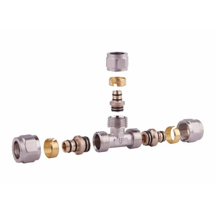 Тройник обжимной разборной 16х16х16 SD Forte SD00022054