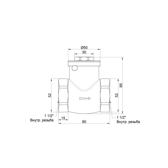 Обратный клапан SD Plus 1" 1/2 SD242W40