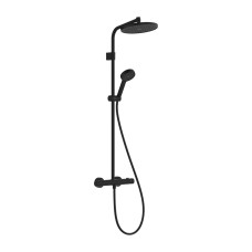 ACTIVERA S 240 1jet EcoSmart Showerpipe душова система з термостатом, чорний матовий