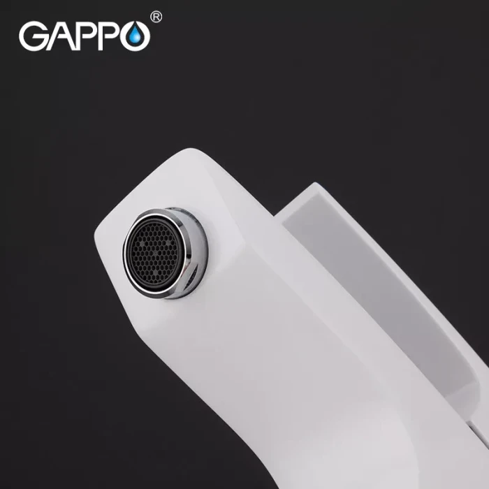 Змішувач для умивальника GAPPO G1007-7, білий/хром Змішувач для умивальника GAPPO G1007-7, білий/хром