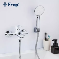 Змішувач для ванни Frap F3249, білий/хром