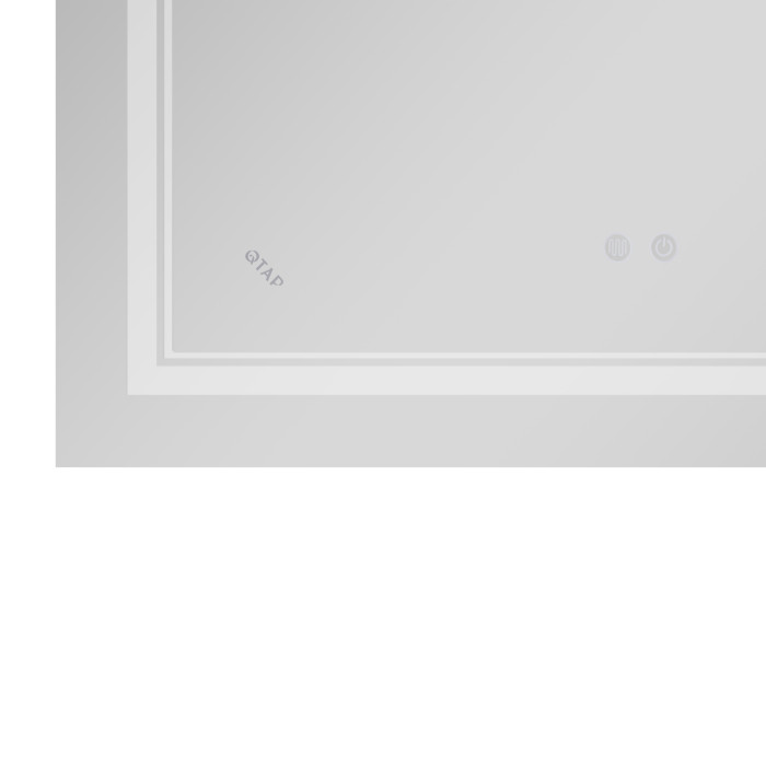 Дзеркало Qtap Cardinal (CA1) 800х500 з LED-підсвічуванням Touch, з антизапітнінням, з диммером,з регулюванням температури коліру (3000-6500K) Reverse QT0478C5080
