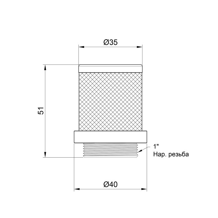 Сетка обратного клапана SD Plus 1" SD245W25