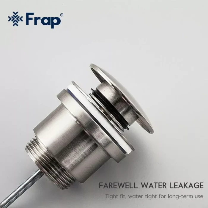 Донний клапан Frap F62-5, автомат, 1 1/4", сатин