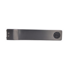 Излив Qtap (25,8x39,3x200) для смесителя для раковины скрытого монтажа Gemini Gunmetal Black PVD QTGEM258393200GMB50128