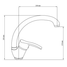 Смеситель для кухонной мойки LIDZ (BLA) -20 38 008 03