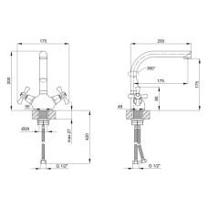 Змішувач для кухні LIDZ (CRM) 75 21 271F-6 (30 21 271 06)