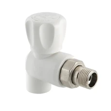 Кран Радиаторный угловой 25*3/4 "Valtec"(бел.)