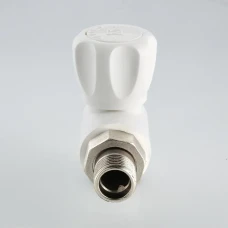 Кран Радиаторный угловой 25*3/4 "Valtec"(бел.)
