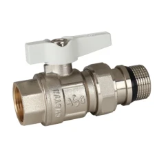 Кран с американкой     3/4   ASG  мотыль белый (PN50) антипрот.