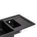 Кухонная мойка с дополнительной чашей Lidz 780x495/200 BLA-03 (LidzBLA03780495200)