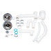 Кухонная мойка с дополнительной чашей Lidz 780x495/200 BLA-03 (LidzBLA03780495200)