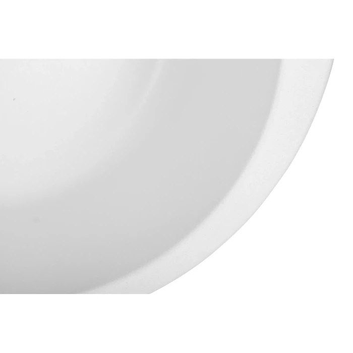 Мойка для кухни из искуственого камня Granado VITORIA 506x506x210 круглая white + сифон