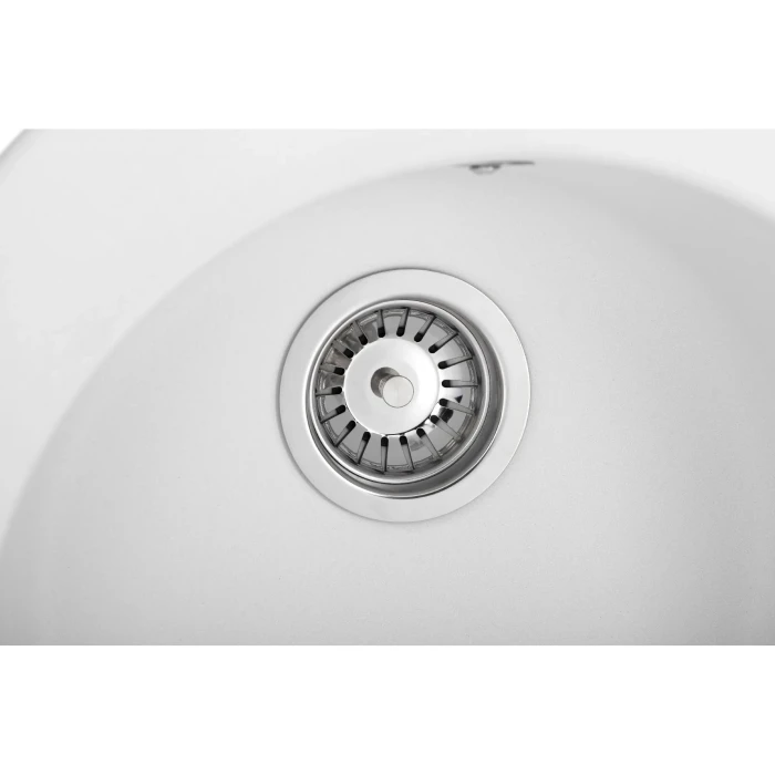 Мойка GRANADO VITORIA 506x506x210 круглая white + сифон