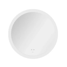 Зеркало настенное круг R800 Q-TAP Taurus LED touch, с антизапотеванием димер, сенсор, регулятор температуры  цвета