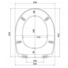 Сиденье для унитаза  slow closing белое ROCA VICTORIA A801B6200B