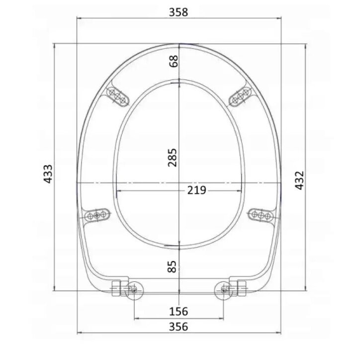 Сидіння для унітазу slow closing біле ROCA VICTORIA A801B6200B