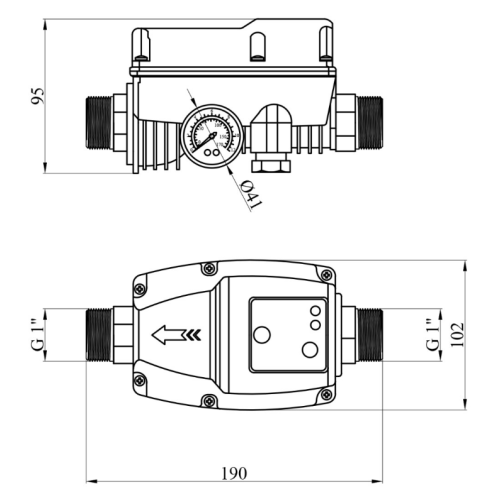 Автомат прес-контроль 1,1кВт FORWATER HS-15 {1}
