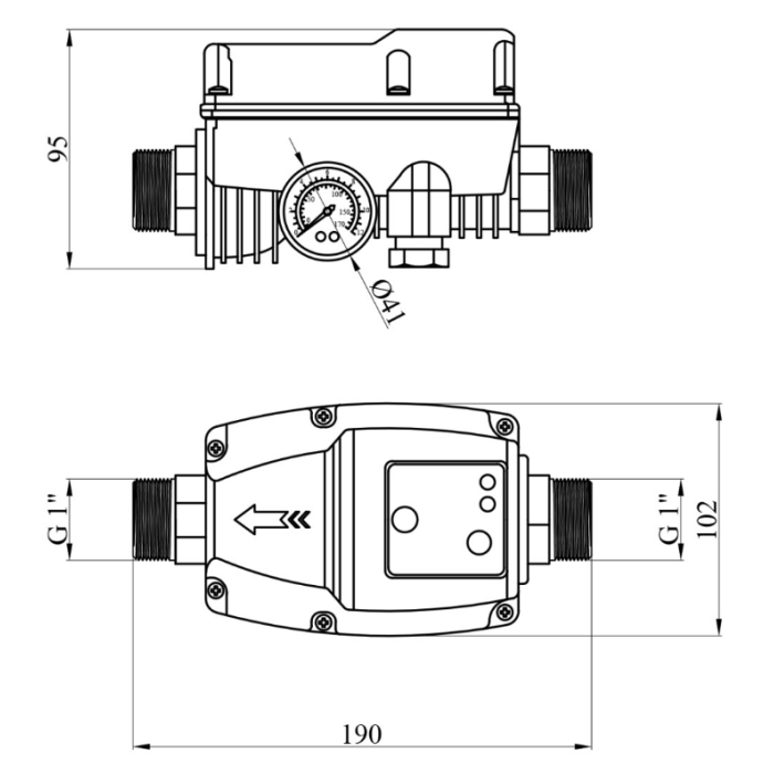 Автомат прес-контроль 1,1кВт FORWATER HS-15 {1}