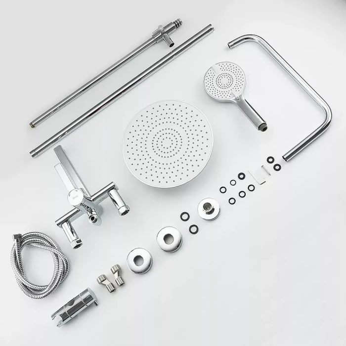 F2467 душ. система 3х функц. поворот. вилив лат. корпус Ø35 (хром)** {4}