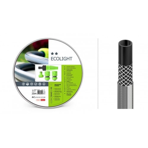 Набор поливочный ECOLIGHT 1/2” 20м + набор фитингов IDEAL