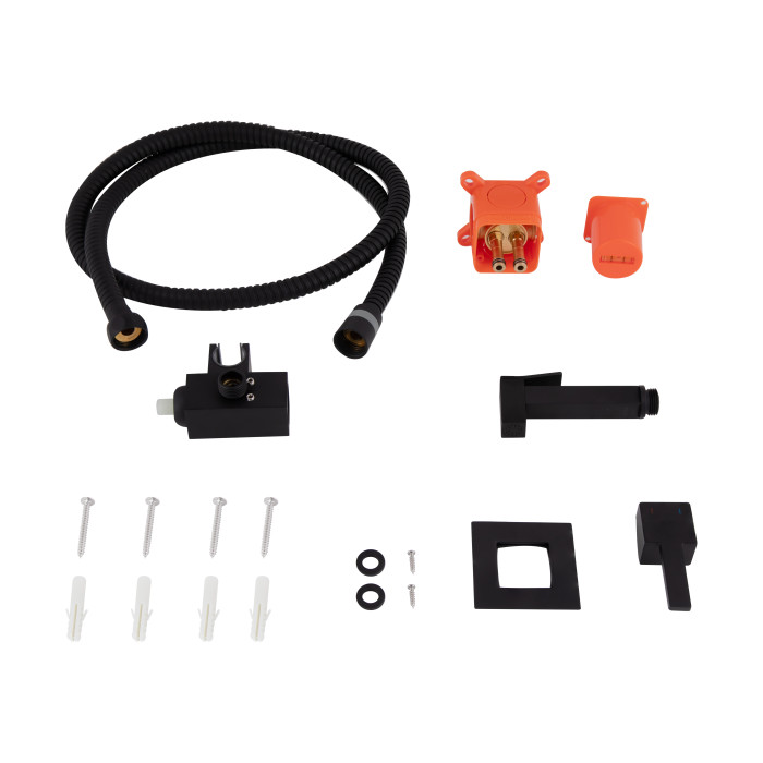 Набор для гигиенического душа Qtap Inspai-Varius прямоугольный QT259710842859NB Black Matt Набор для гигиенического душа Qtap Inspai-Varius прямоугольный QT259710842859NB Black Matt