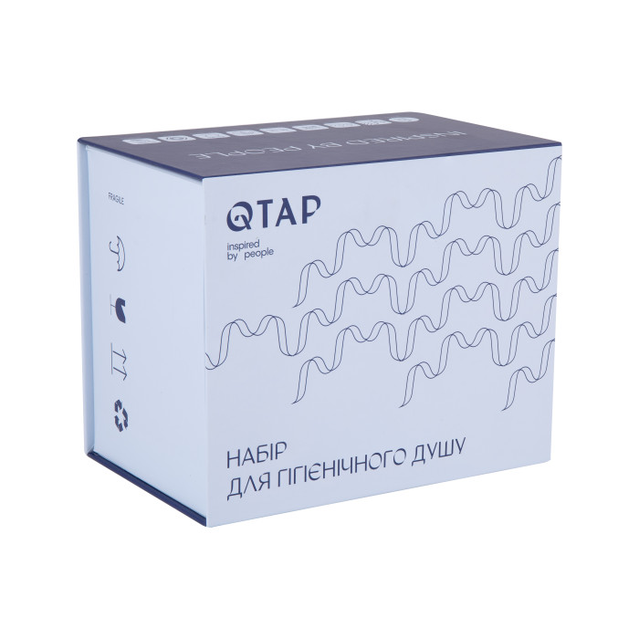 Набор для гигиенического душа Qtap Inspai-Varius прямоугольный QT259710842859NB Black Matt Набор для гигиенического душа Qtap Inspai-Varius прямоугольный QT259710842859NB Black Matt