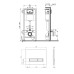 Инсталяция подвесного унитаза Qtap Nest ST кнопка QT0133M425V1107GB Glass Black черная