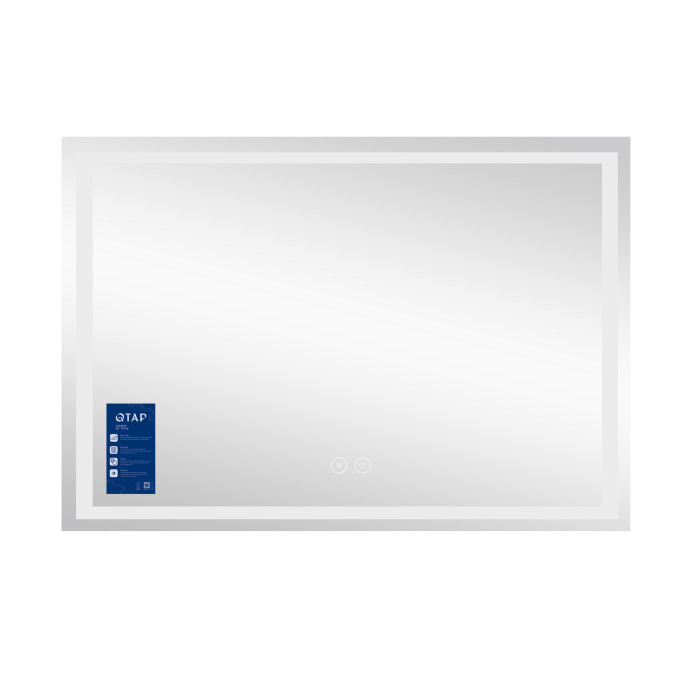 Дзеркало Qtap Mideya (MI1) 1200х800 з LED-підсвічуванням Touch, з антизапітнінням, диммером QT2078F613W