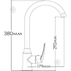 Смес. кухня бок. MIXXEN Грация d 35(Sedal)