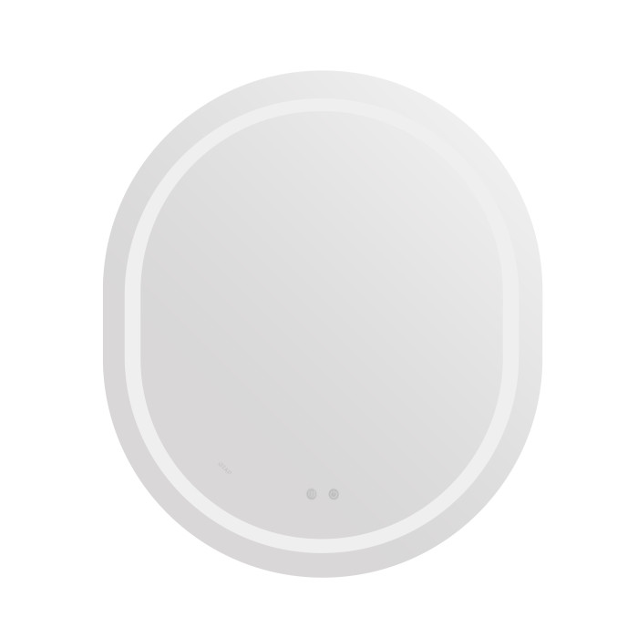 Зеркало Qtap Gemini 800х700 с LED-подсветкой Touch, с антизапотеванием, с диммером, регулятор температуры  цвета (3000-6500K) Reverse QT2578R8070