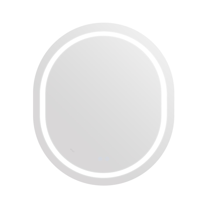 Зеркало Qtap Gemini 800х700 с LED-подсветкой Touch, с антизапотеванием, с диммером, регулятор температуры  цвета (3000-6500K) Reverse QT2578R8070