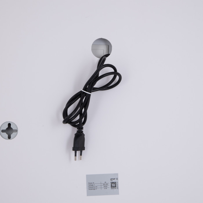 Зеркало Qtap Gemini 800х700 с LED-подсветкой Touch, с антизапотеванием, с диммером, регулятор температуры  цвета (3000-6500K) Reverse QT2578R8070
