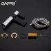 Змішувач для умивальника GAPPO G1081, чорний/хром