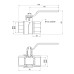 Кран шаровой SD Forte 1" ВР для воды (ручка) SF600W25