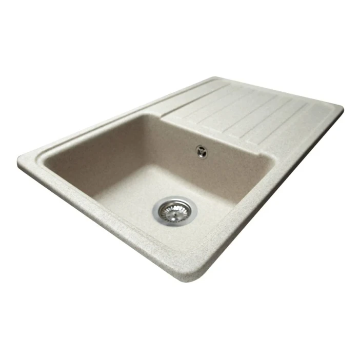Мойка MiraGGIO VERSAL 462x758x201 прямоугольная sand + сифон