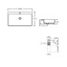 Комплект Qtap Nando LT: Раковина подвесная прямоугольная 610х420х140 мм White + Донный клапан PU02O