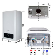 Котел газовый Thermo Alliance EWA 24 кВт (Двухконтурный,Конденсационный)