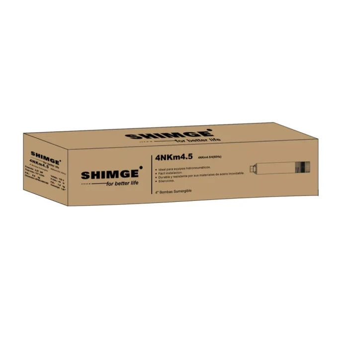 Занурювальний насос SHIMGE 4NKm3/6-0.55 з нижнім забором 4"-  Ø96 мм (0.55 кВт, Qmax 80 л/хв, Нmax 45 м), кабель 40 м