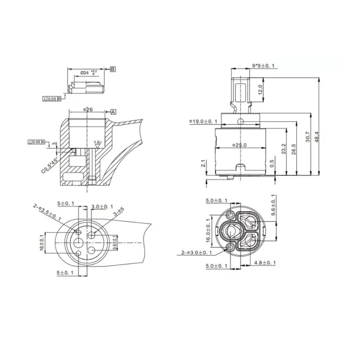 Картридж GAPPO G54 Sedal 25 мм