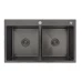 Кухонна Мойка GAPPO GS8350-6 накладна 830x500 мм, нержавіюча сталь, поверхня PVD