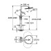 Смеситель для ванны Grohe Essence отдельностоящий 23741001