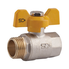 Кран шаровой SD Plus 3/4" ВН для газа (бабочка) SD607G20