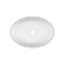 Умивальник в стільницю овальний 505x360x145 Q-TAP Kolibri без доного клапана White
